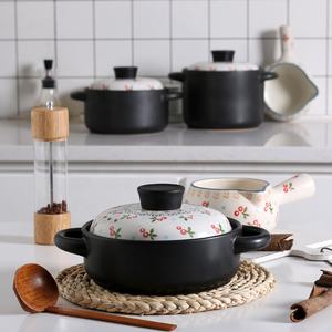 火锅砂锅菜陶瓷炊事锅营养健康汤锅家用燃气灶陶瓷砂锅 - Product Image 6