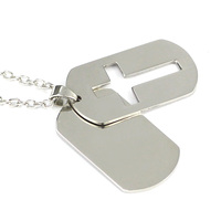 Collier en métal gravé au laser personnalisé, plaque d'identification pour animaux de compagnie vierge personnalisable, pendentif en acier inoxydable pour chien avec logo