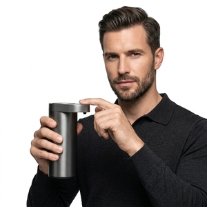 Distributeur automatique de savon liquide pour salle de bain, sans contact, à capteur infrarouge intelligent, en acier inoxydable 304 de luxe, fabrication originale, OEM - Product Image 1