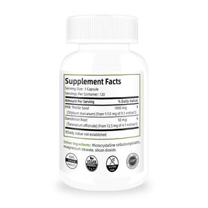 Maju hati Formula detoks Susu Thistle Dandelion akar kunyit Artichoke daun dukungan sehat fungsi hati kapsul hati - Product Image 5