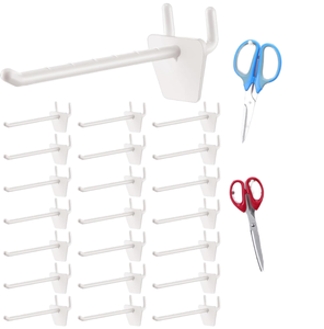Crochets de scanner pour panneaux perforés, porte-étiquettes, porte-prix en plastique, capacité de plus de 26 lb pour affichage en magasin de détail/supermarché - Vente en gros - Product Image 1