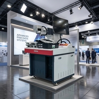 Acier inoxydable finition miroir aux couleurs vives, équipement finition noire, machine de marquage laser infrarouge picoseconde