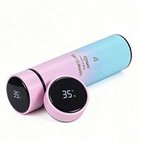 Bouteille isotherme avec affichage de la température LED, bouteille d'eau intelligente en acier inoxydable, gourde à double paroi isolée sous vide