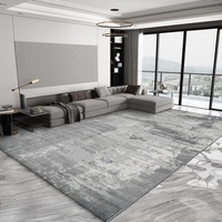 Gris lavable en machine moelleux luxe décor à la maison tapis salon tapis de chambre moderne