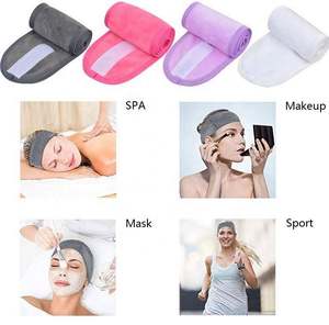 Bandeau personnalisé avec logo pour maquillage, yoga, bain, lavage du visage, spa, sport et beauté - Product Image 4