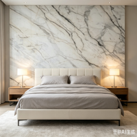 Dalles de marbre naturel blanc grand format pour tables basses, meubles, comptoirs de cuisine sur mesure et meubles-lavabos de salle de bain