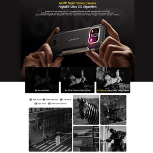 Versione globale Ulefone armatura 27T Pro robbed Phone termic Imaging, 12GB + 256GB 10600mAh visione notturna 5G cellulare - Product Image 4