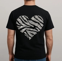 Motif en strass thermocollant camouflage bling pour streetwear, idéal pour les sweats à capuche et les sweat-shirts