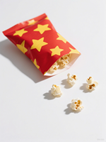 Sachet d'emballage personnalisé pour snacks avec fermeture à déchirure, thermoscellable, pour aliments soufflés, chips et bonbons