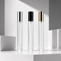 Flacon de parfum miniature rechargeable en aluminium avec pulvérisateur, sérigraphié, 5 ml, 10 ml, avec atomiseur, qualité portable