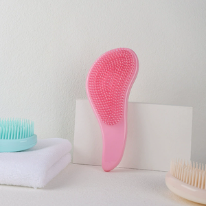 Peigne de massage en silicone rose, grande taille, doux pour la peau, style mignon pour adultes, utilisation à domicile - Product Image 3