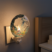 Lampe murale GL-SM Jellyfish Underwater World en acrylique, à brancher, à incandescence, blanc froid, économe en énergie, avec interrupteur, design contemporain