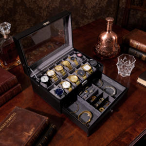 Boîte à montres et à bijoux polyvalente, boîte cadeau personnalisée pour bijoux et montres, pour les fabricants de bijoux de mode - Product Image 2