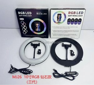 RGB 10 Inch Vòng LED Ánh Sáng Kit Cho Live Streaming Trò Chơi Không Dây Điều Khiển Từ Xa Có Thể Điều Chỉnh <span class=keywords><strong>2700K</strong></span>-<span class=keywords><strong>7000K</strong></span> Nhiệt Độ Màu - Product Image 2