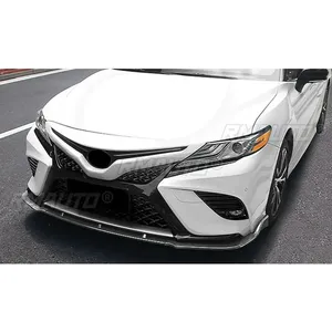 For Toyota Camry 8th Gen 2018-2023 Body Kit Bumper Diffuser Carbon Fiber Look Sport Style Front Bumper <b>Splitter</b> Car Accessories - Product Image 3