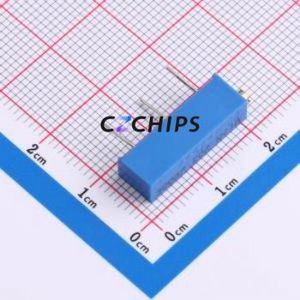 Resistencia Ajustable/Potenciómetro 3006P-1-202LF, Componente de Orificio Pasante (THT)-3P, 19.3x4.9mm, Resistencia de 2kOhm, 10%, 750mW, 250ppm ℃ - Product Image 1