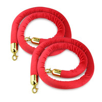En gros Corde Barrière Rouge Velours Corde En Laiton Chandelier