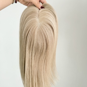 Perruques pour femmes 5.5*6.5 Mono, cheveux naturels, pour cheveux clairsemés, toupet féminin, couleur naturelle, densité 130% # FA 14 pouces - Product Image 1