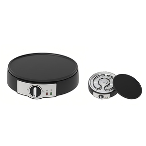 Plaque de cuisson et crêpière rotative 2-en-1 de 300 mm de diamètre, détachable et réversible, avec revêtement antiadhésif - Product Image 4