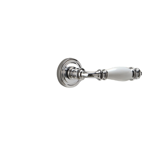 Manijas <span class=keywords><strong>de</strong></span> Puerta <span class=keywords><strong>de</strong></span> Cerámica <span class=keywords><strong>de</strong></span> Alta Calidad, Acabado Cromado Brillante, Cerraduras Silenciosas <span class=keywords><strong>de</strong></span> Latón para Interiores, Manijas <span class=keywords><strong>de</strong></span> Privacidad para Baño y Apartamento - Product Image 1