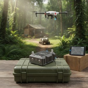 Professional MU10 Pro Unmanned <b>System</b> Mesh Radio FHSS IFS Frequency Hopping <b>IP</b> Mesh 10W Power 50KM Long Range Link - Product Image 1
