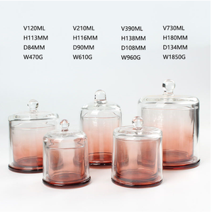 เชิงเทียนถ้วยแก้วใสพร้อมโดม - Product Image 6