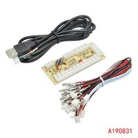 Circuit imprimé de joystick d'arcade USB Encodeur USB d'arcade à délai zéro Kit de carte PC à joystick pour équipement de jeu à modes analogiques numériques