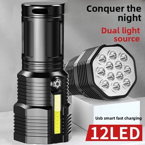 ไฟฉายข้างรถแบบ COB 12 หลอด LED สว่างพิเศษ ชาร์จ USB ได้ พกพาสะดวก ใช้สำหรับสำรวจสนาม ใช้ในชีวิตประจำวัน และใช้ในกรณีฉุกเฉิน - Product Image 4