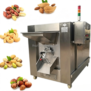Máquina Tostadora <span class=keywords><strong>de</strong></span> Frutos Secos <span class=keywords><strong>de</strong></span> Acero Inoxidable, Eléctrica/a Gas, para Cacahuetes, Almendras, <span class=keywords><strong>Nueces</strong></span>, Pistachos, Avellanas, con Ruedas Móviles - Product Image 1