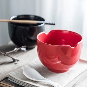 Juego de cuencos <span class=keywords><strong>Ramen</strong></span> de porcelana <span class=keywords><strong>japonesa</strong></span>, juego de cuencos de 5 pulgadas para Pasta y fideos con <span class=keywords><strong>cuchara</strong></span>, palillos, cuencos de cerámica Japandi Soba Udon - Product Image 6