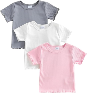 Camiseta de Manga Larga para Niños, Cuello Redondo, Diseño Personalizado, Color Sólido, Nuevos Diseños, Informal, Transpirable, con Estampado, para Primavera y Otoño, Tallas Grandes - Product Image 1