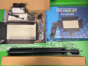 Lámpara LED de 50W para <span class=keywords><strong>Estudio</strong></span> Fotográfico, Iluminación para <span class=keywords><strong>Videojuegos</strong></span> en Vivo de YouTube, Panel de Fotografía Portátil con Trípode - Product Image 2