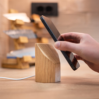 Support de chargeur sans fil magnétique Qi2 25W en bois, station de charge rapide pour iPhone et Android