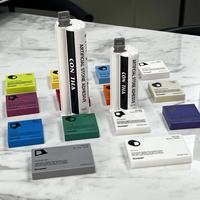 Résine époxy CONSTHA, adhésif liquide bicomposant imperméable pour surfaces acryliques solides, dalles de quartz et pierres naturelles