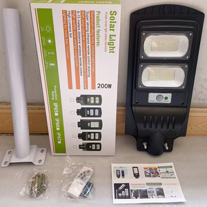 Lampe solaire extra large, lampe solaire de jardin, lampe solaire extérieure 5000w, projecteur solaire, lampe solaire à induction radar 200w, lampadaire solaire - Product Image 1
