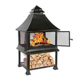 Kingjoy lareira de aço inoxidável, venda quente, queima de madeira, ar livre