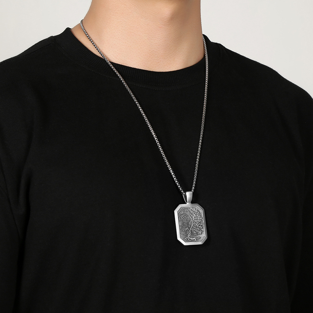 necklace pendant high quality black for men