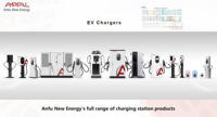 Estación de Carga Rápida DC Amppal de 60KW-240KW, Estación de Carga para Vehículos Eléctricos Comercial de Montaje en Suelo, Compatible con Ocpp