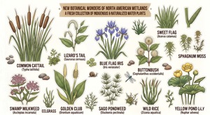 50 autocollants vintage de plantes aquatiques botaniques, imperméables, en vinyle, pour scrapbooking, bouteilles d'eau, ordinateurs portables, impression UV - Product Image 5