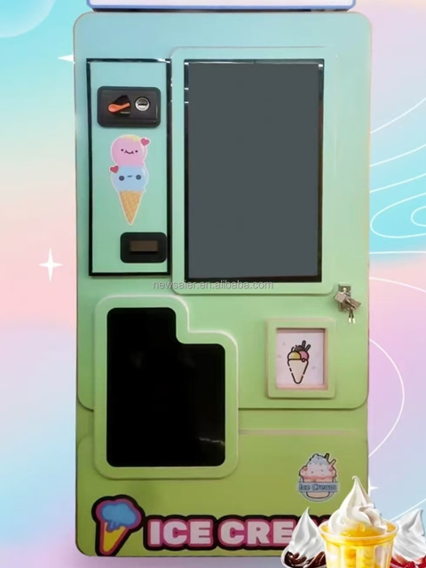 Intelligent Ice Cream Vending Machine: Touch Screen & Cashless Payment Support