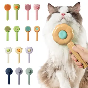 Slicker Cat Brush Cute Pet Grooming Brush for Short Long Haired Dogs Cats