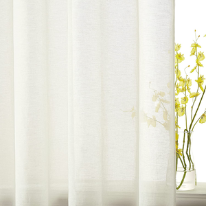 320cm chiều rộng vật liệu mới chống cháy phụ kiện ánh sáng Linen Sheer Voile vải cho rèm - Product Image 3