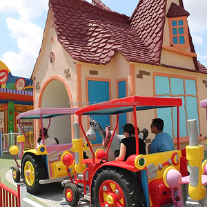 รถไฟไฟฟ้าสำหรับเด็กเครื่องเล่นในฟาร์มมีความสุข - Product Image 2