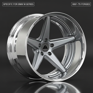 Cerchi Forgiati Personalizzati da 19 20 21 22 Pollici in 2 Pezzi per <span class=keywords><strong>BMW</strong></span> M3 M4 G80 G82 |   Cerchi in Lega di Alluminio a 5 Razze con Profilo Concavo Profondo 5x112 66.6 - Product Image 1