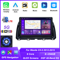 Autoradio Android avec CarPlay intégré, DSP sans fil, Mazda CX-5 2012-2015, écran OLED 10 pouces 2DIN, navigation GPS, unité centrale stéréo vidéo