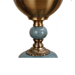 Commercio all'ingrosso di fiori di metallo blu vaso soffiato a mano di lusso per <span class=keywords><strong>la</strong></span> casa decorazione di cerimonia nuziale centrotavola - Product Image 3