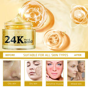 OEM Yaşlanma Karşıtı Kolajen 24 Ayar Altın Yüz Kremi İnce Çizgileri Açar Sıkılaştırır Cilt Bakım Kremi - Product Image 3