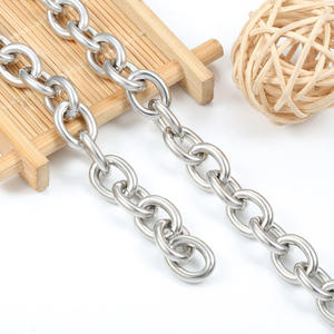 पुरुषों, महिलाओं के लिए हस्तनिर्मित मोटी चेन, DIY आभूषण हार के लिए सुपर बड़ी वॉटरप्रूफ टाइटेनियम स्टेनलेस स्टील चेन - Product Image 1