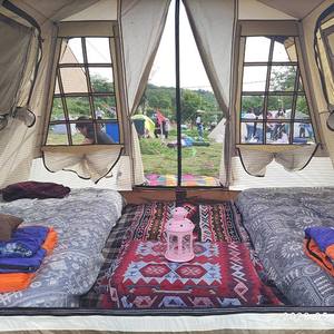 Carpa de Techo Plegable Resistente al Viento de Metal, Muebles de Exterior Multiusos Little River de Otoño, para Acampar al Aire Libre - Product Image 2