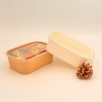 Papier Kraft Rigide Personnalisé en Gros, Écologique, Biodégradable, Compostable, Jetable, pour Sushi, Recyclable Rapidement, Matériaux Recyclés